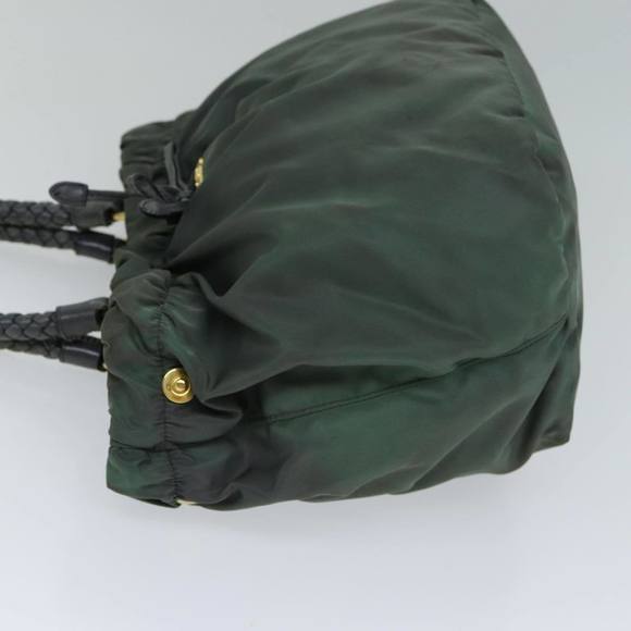 PRADA Hand Bag Nylon 2way Khaki Auth 77763 - Picture 5 of 16